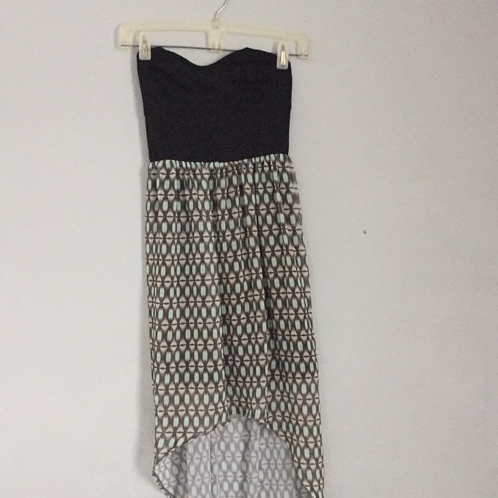 Strapless High-Low Dress